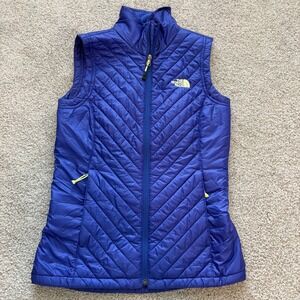 The North Face‎ Vest Womens XS Blue Full Zip Puffer Kayla Quilted Outdoor Hiking